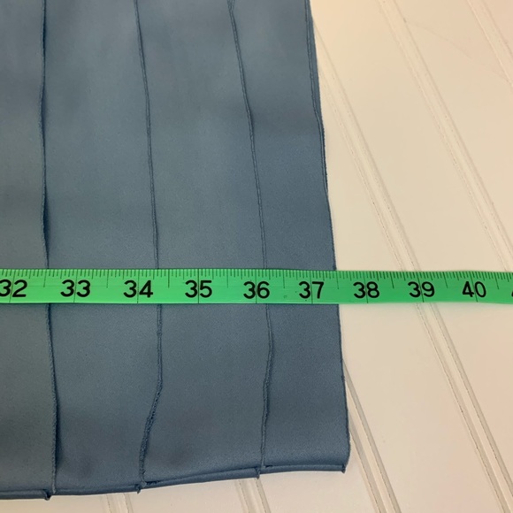 Blue layered bandage cocktail formal dress size 6 - Picture 7 of 8